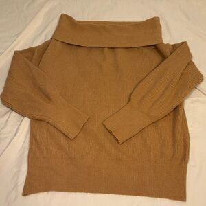 Forever 21 Women’s Camel Cowl Neck Sweater Size M
